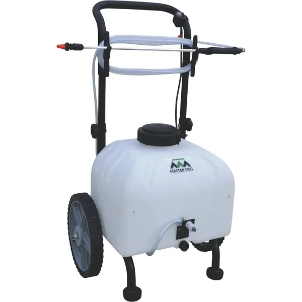 Master Gardener Rechargeable Cart Sprayer - 12 Volt 9-Gallon Capacity Model PCD-E3-009B-MM