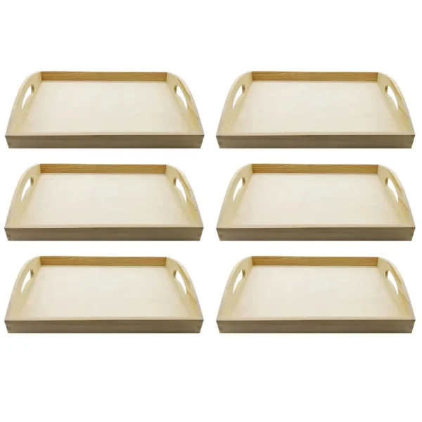 6 Pack: 13��; Wooden Tray by Make Market