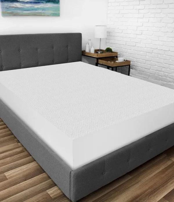 SensorPEDIC Cool Cotton Waterproof Mattress Protector White Twin