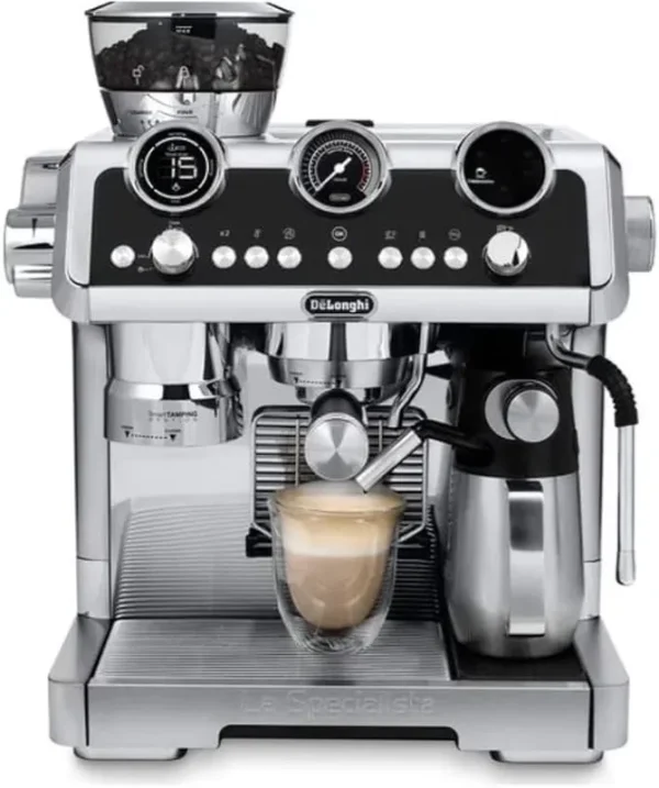 De'Longhi EC9665M la Specialista Maestro Espresso Machine, Stainless Steel, Silver, Black