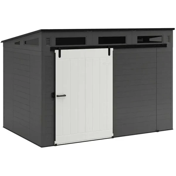 Suncast BMS9000D Modernist 10' x 7' Barn Door Storage Shed