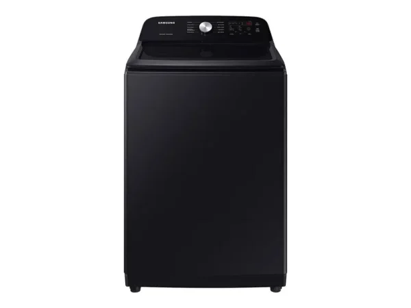 Samsung - 5.0 Cu. ft. Large Capacity Top Load Washer with Deep Fill and EZ Access Tub - Brushed Black