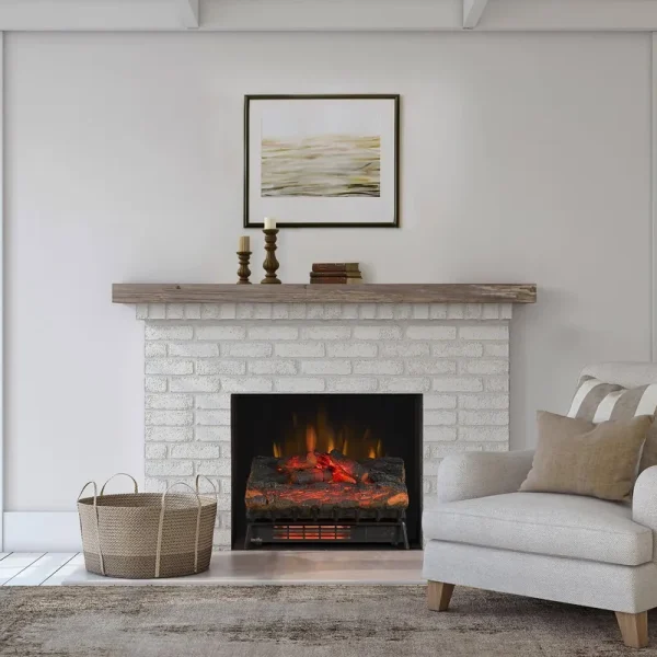 Duraflame Infrared Quartz Electric Log Set Heater, Rustic Pine - Black