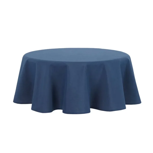 Mainstays Yale Fabric Tablecloth, Navy, 70 inch Round, MSS252185614028