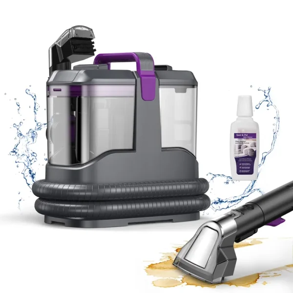 INSE Portable Carpet and Upholstery Vacuum Cleaner, Includes 8.5 oz Stain Lifter