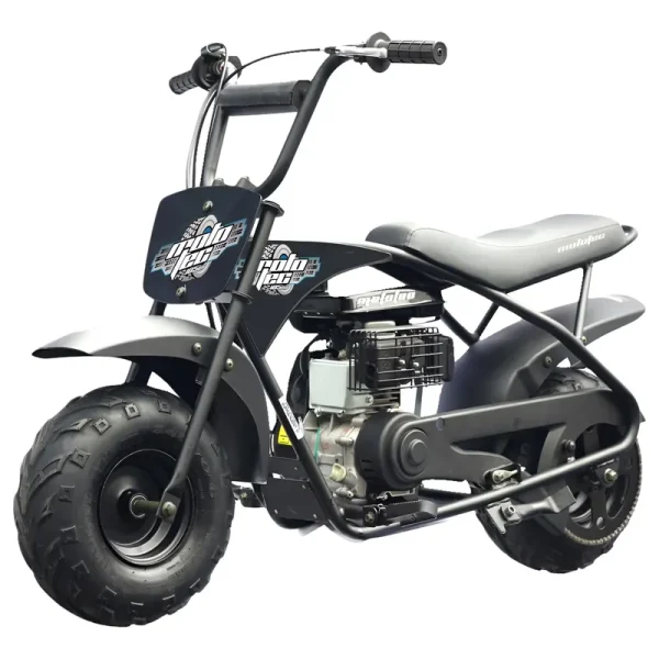 Mototec 105 Cc 3.5 Hp Gas Powered Mini Bike Max Speed 23 Mph Weight 110 lb, Gray