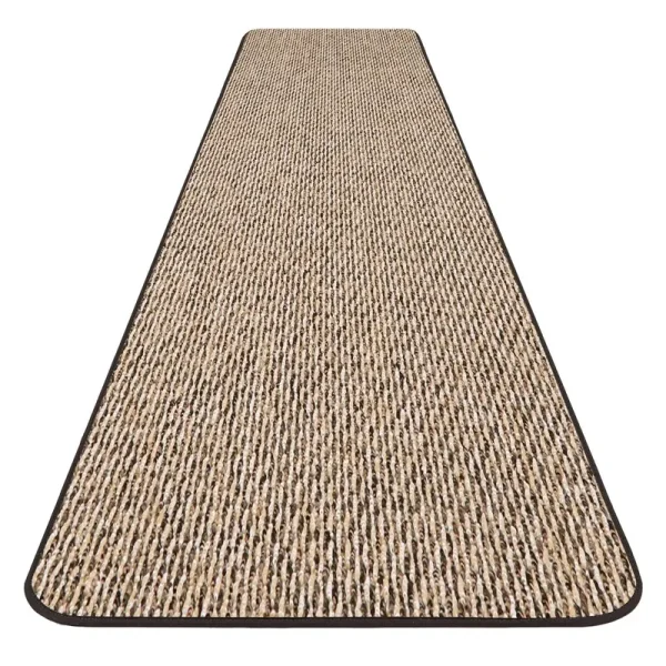 Skid-Resistant Carpet Runner Black Ripple 27 in. x 4 ft.
