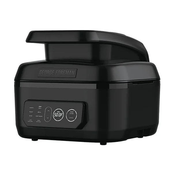 George Foreman Beyond Grill 7-in-1 Electric Indoor Grill and Air Fryer, Black, Mcafd800d