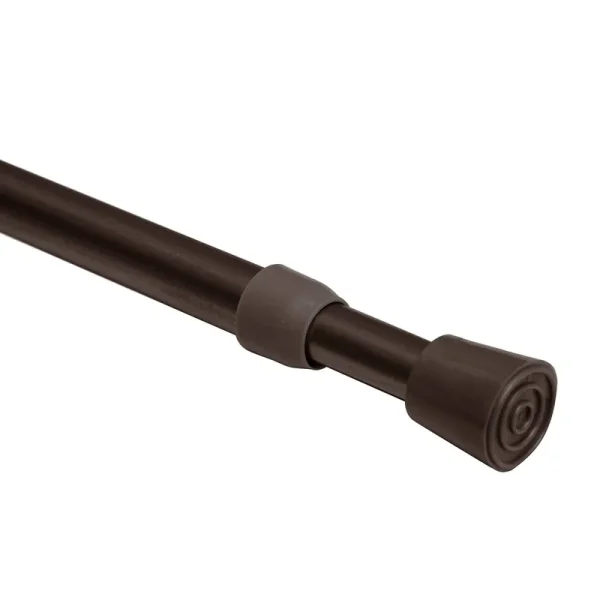 28"-48" Round Spring Tension Curtain Rod Bronze - Room Essentials
