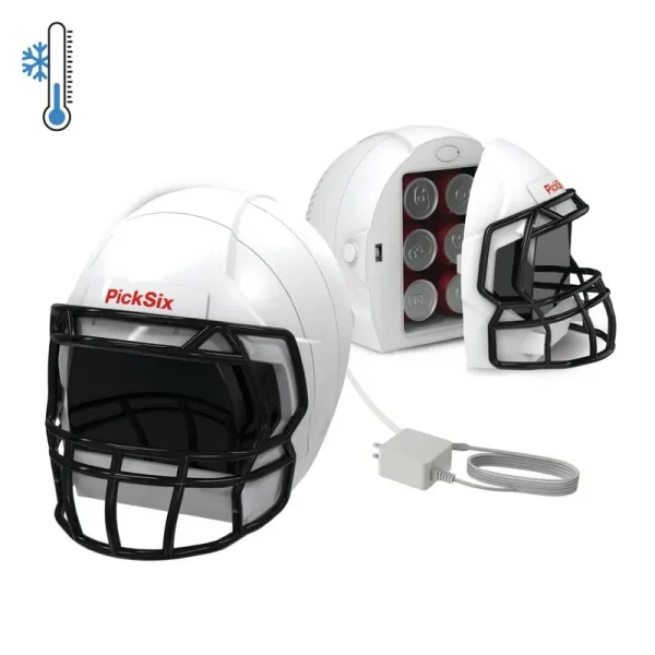 Ionchill PickSix Game Cooler, Portable 4-Liter Football Helmet Mini Fridge