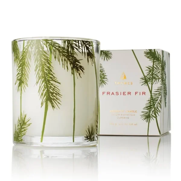 Thymes Frasier Fir Candle, Pine Needle Design