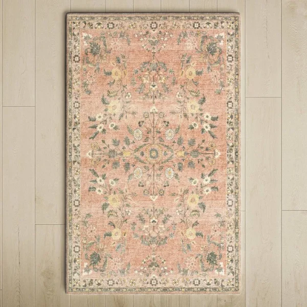 Berger Floral Area Rug Birch Lane Rug Size: Rectangle 2' x 3'