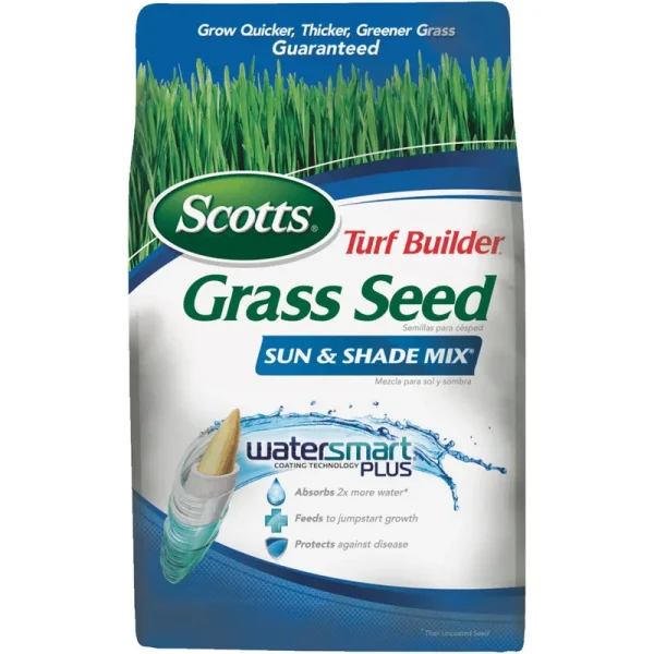 Scotts Turf Builder Grass Seed Sun and Shade Mix - 3 lb bag