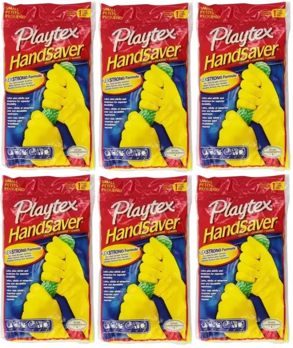 Playtex Handsaver Gloves Small, 6 Pairs