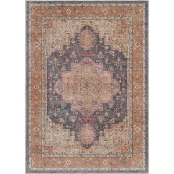 Well Woven Multi 5 ft. 3 in. x 7 ft. 3 in. Apollo Paris Vintage Oriental Persian Area Rug
