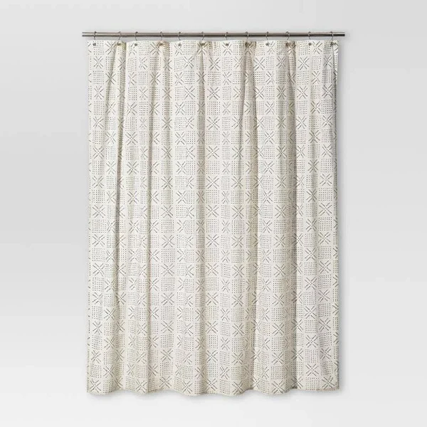 Shapes Shower Curtain White - Threshold