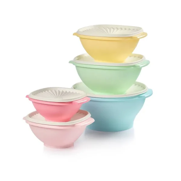 Tupperware Heritage 10 Piece Bowl Set - Open Misce