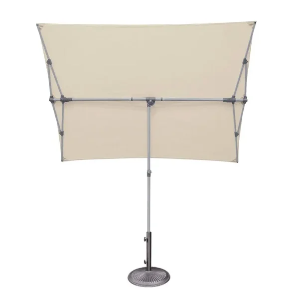 Aleshya 5' x 7' Rectangular Market Umbrella Wade Logan Fabric Color: Canvas Natural Sunbrella Canvas