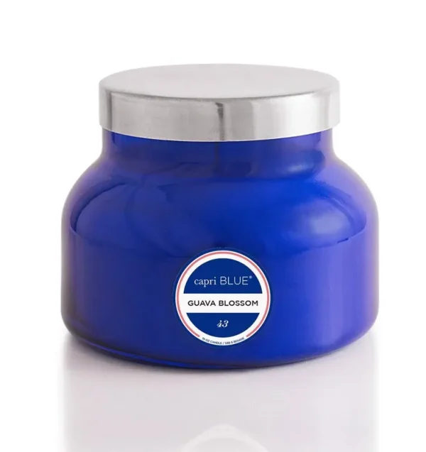 Capri Blue | Guava Blossom Blue Signature Jar Candle, 19 oz