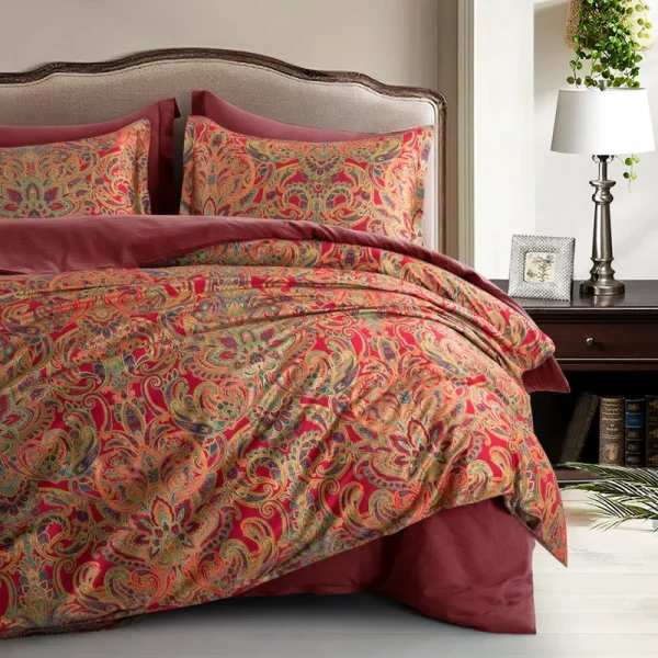 Aftan Italian Tapestry Bohemian Paisley Duvet Cover Set Astoria Grand Size Twin Duvet Cover + 1 Sham