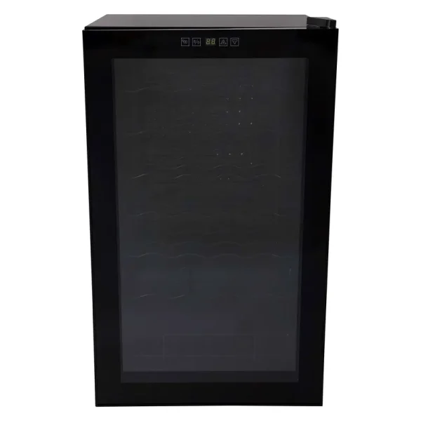 Magic Cool MCWC34SI Wine Cooler Refrigerator, 34-Bottle, Metallic