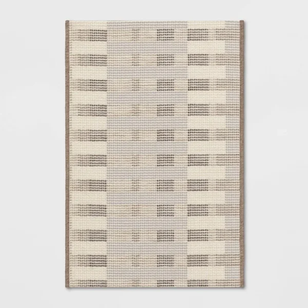 30"x50" Beachside Grid Outdoor Rug Naturals ÿ Threshold Designed with Studio McGee