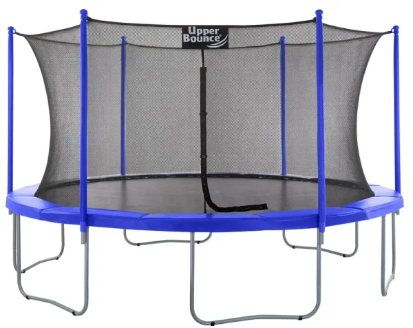 Machrus Upper Bounce 15 FT Round Trampoline Set with Safety Enclosure System - Backyard Trampoline - Outdoor Trampoline for Kids - Adults