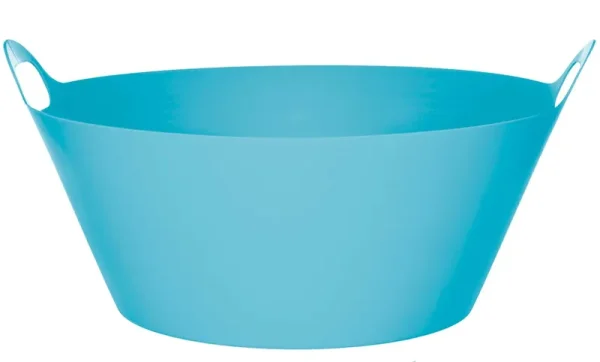 Caribbean Blue Plastic Party Tub