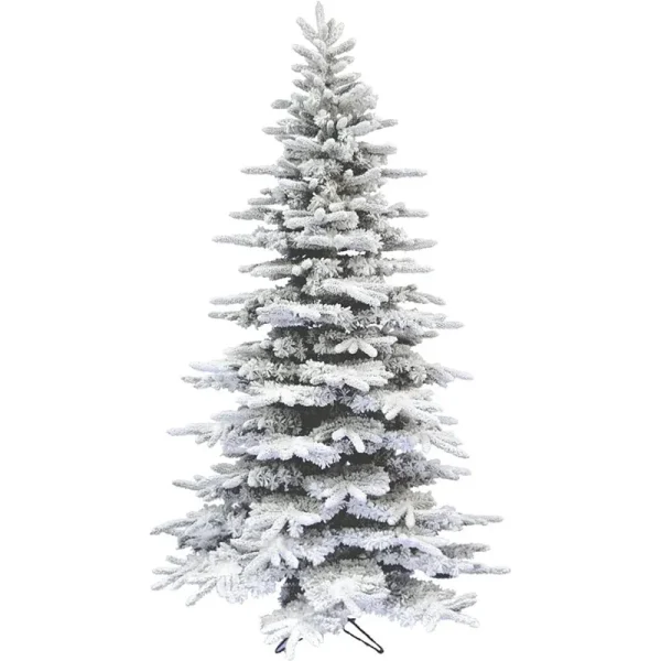 Fraser Hill Farm 9-ft. Flocked Pine Valley Christmas Tree