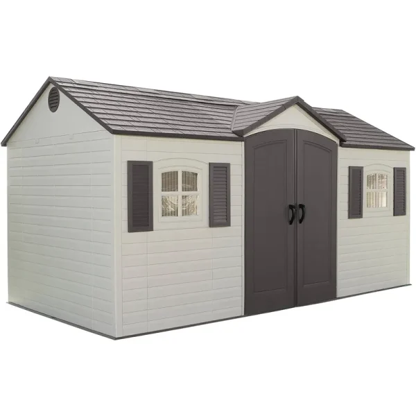 Lifetime Storage Shed - 15 ft. x 8 ft. - Browns/Tans