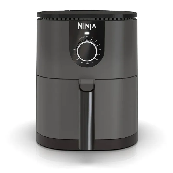 Ninja AF080 Mini Air Fryer 2 qt Capacity Compact Nonstick Quick Set Timer Grey