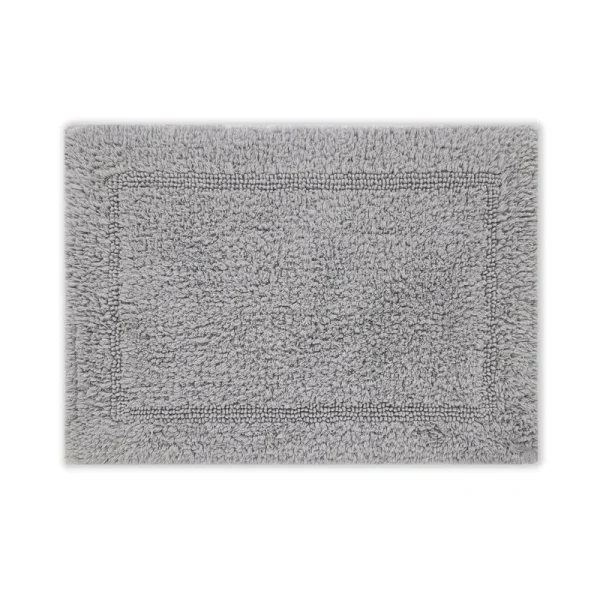 Better Homes & Gardens Soft Silver Cotton Reversible Washable Bath Rug - 17 in