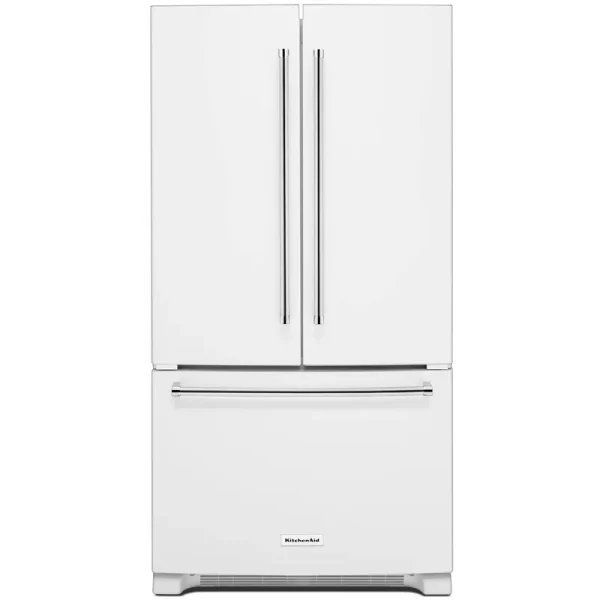 KitchenAid Counter-Depth French Door Refrigerator - 36" - 20 Cu ft - White