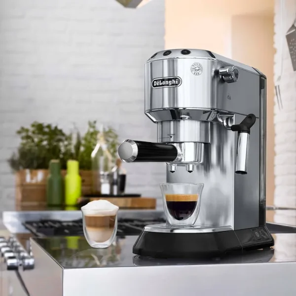 DeLonghi - DEDICA Espresso Machine - Silver