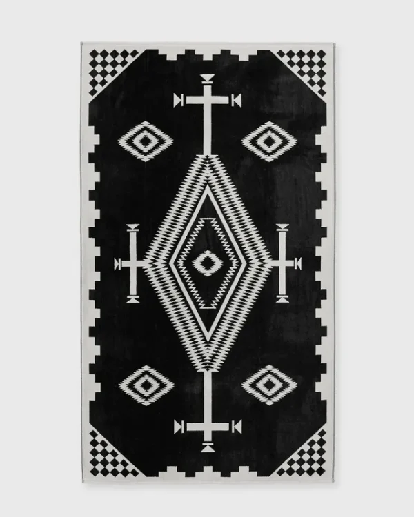 Pendleton Los Ojos Jacquard Towel Black