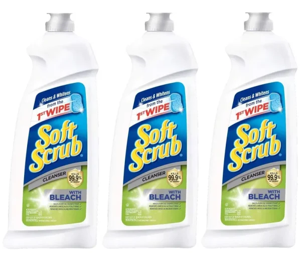 Soft Scrub Cleanser with Bleach, 36 Fluid Ounces, 3 Count