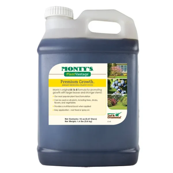 Monty's Plant Food Company 503160 Plant Vantage Premium Growth Fertilizer, 16 oz