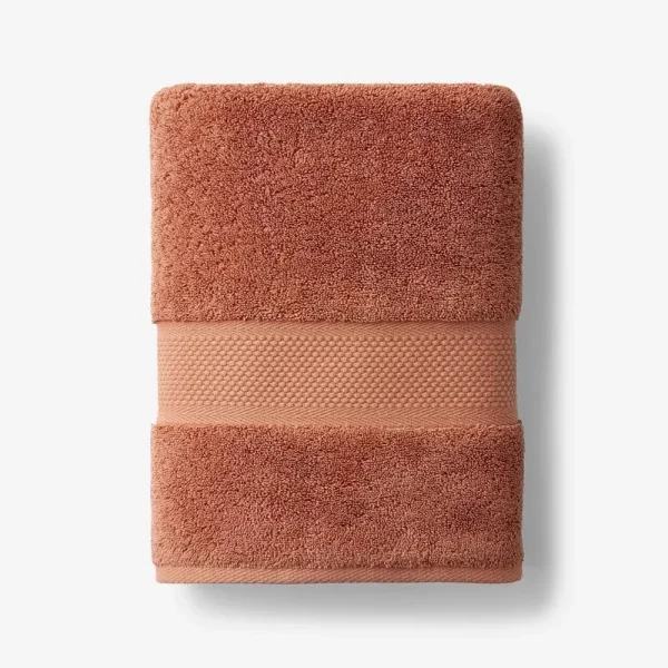 The Company Store Sterling Supima Cotton Solid Terracotta Single Bath Towel