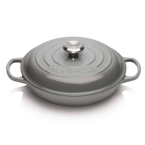 Le Creuset Signature Enameled Cast Iron Braiser, 2 1/4-Qt., French Grey | Williams Sonoma