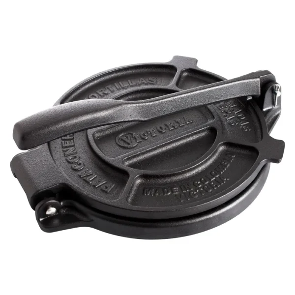 Victoria Cast Iron Tortilla Press, 8", Black