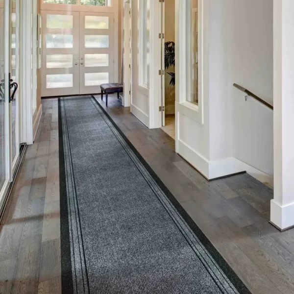 runrug Inca Gray Rug Runner - Width: 2 Foot 2 inch