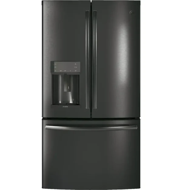 Appliances PFE28KBLTS 36 Inch French Door Refrigerator Black Stainless Steel