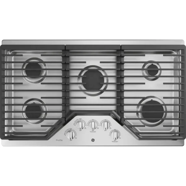 GE Profile PGP7036SLSS 36" Built-In Gas Cooktop - Stainless Steel