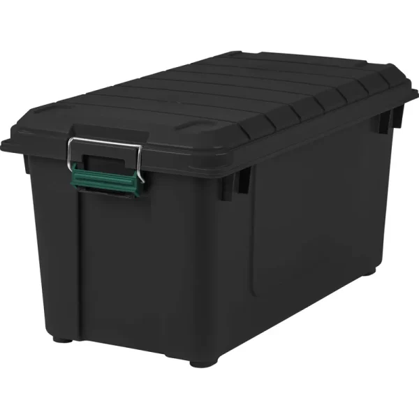 Remington Weathertight 82 Qt. Storage Tote, Black