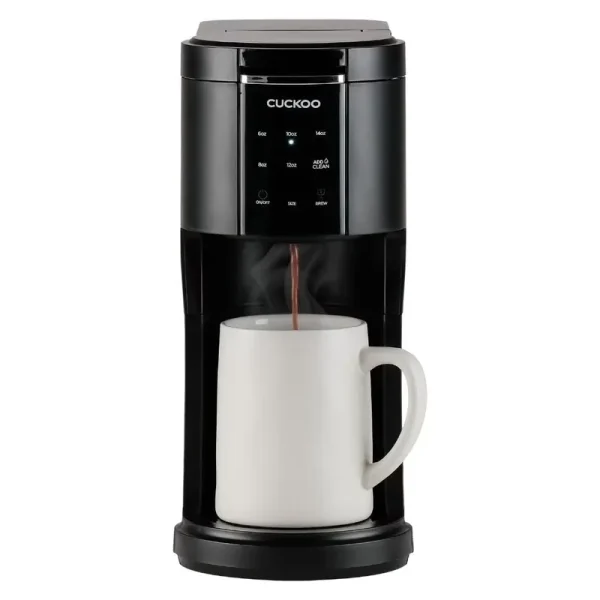 CUCKOO CCM - AK011B 3 - in - 1 1.2 L K - Cup Coffee Maker with 5 Cup Sizes and Self - Cleaning Function (Black)