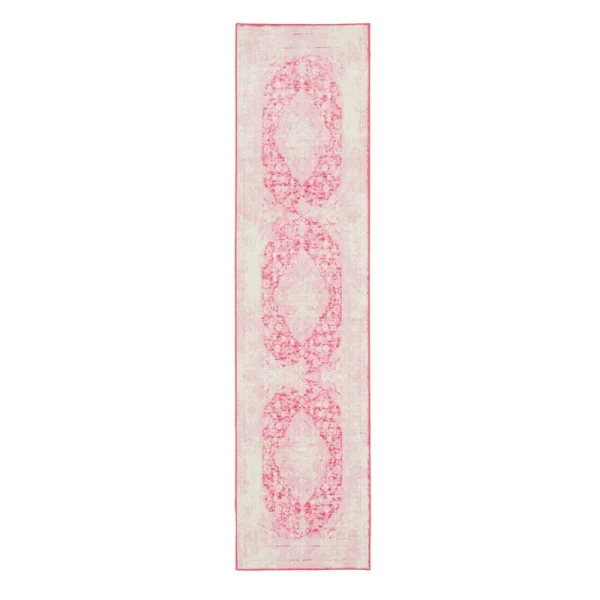 Lofland Oriental Distressed Medallion Pink Area Rug Langley Street Rug Size: Runner 2' x 8'