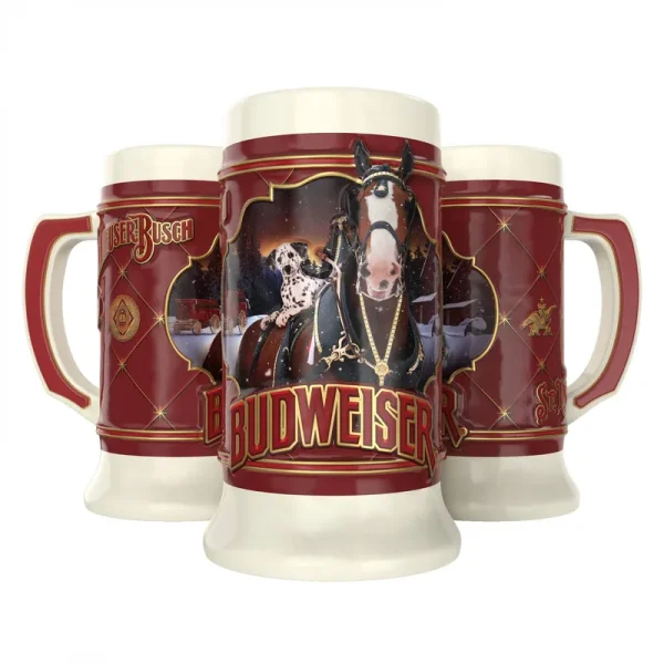 Budweiser 2022 Holiday Stein Ceramic Mug