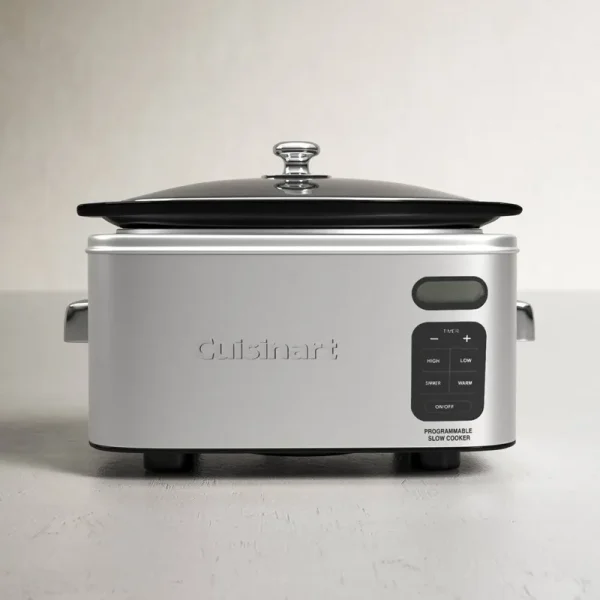 Cuisinart PSC-650 Slow Cooker, 320 W, 6.5 qt Capacity, Ceramic/Stainless Steel