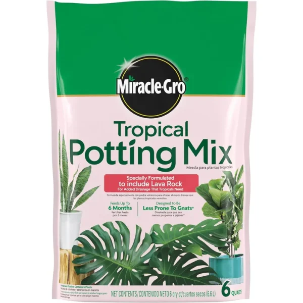 Miracle Gro Tropical Potting Mix 6 qt