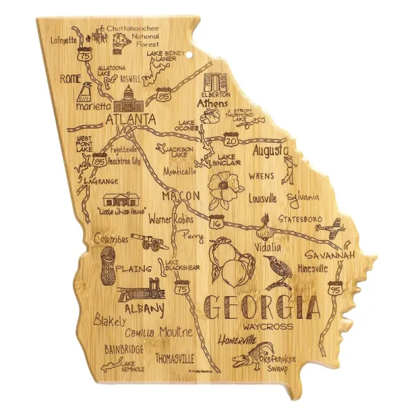 Totally Bamboo Destination Georgia Cutting & Serving Board